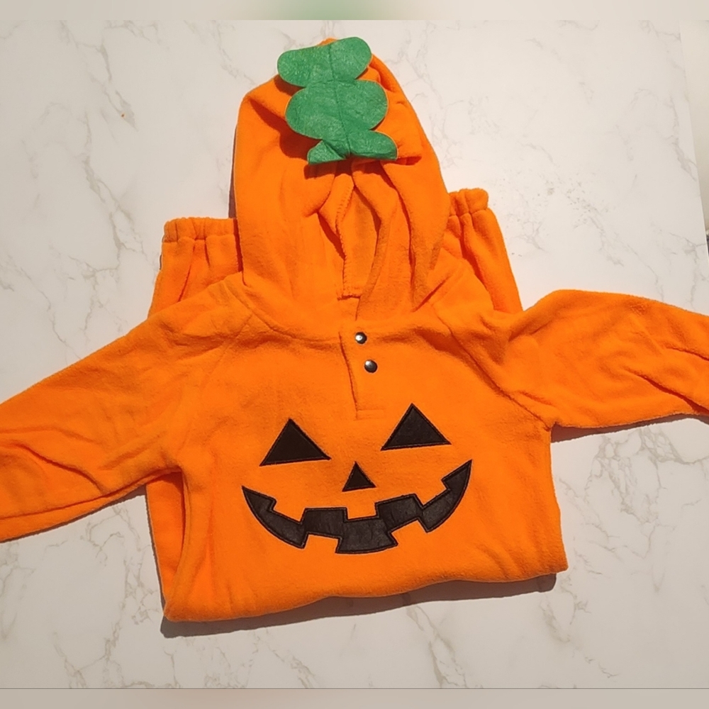 NWOT Baby Pumpkin Costume Onesie Size EU 90/US 2T - Picture 2 of 5